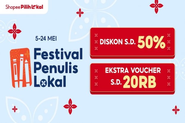 Festival Penulis Lokal 2026: Shopee Dukung Karya Penulis Indonesia
